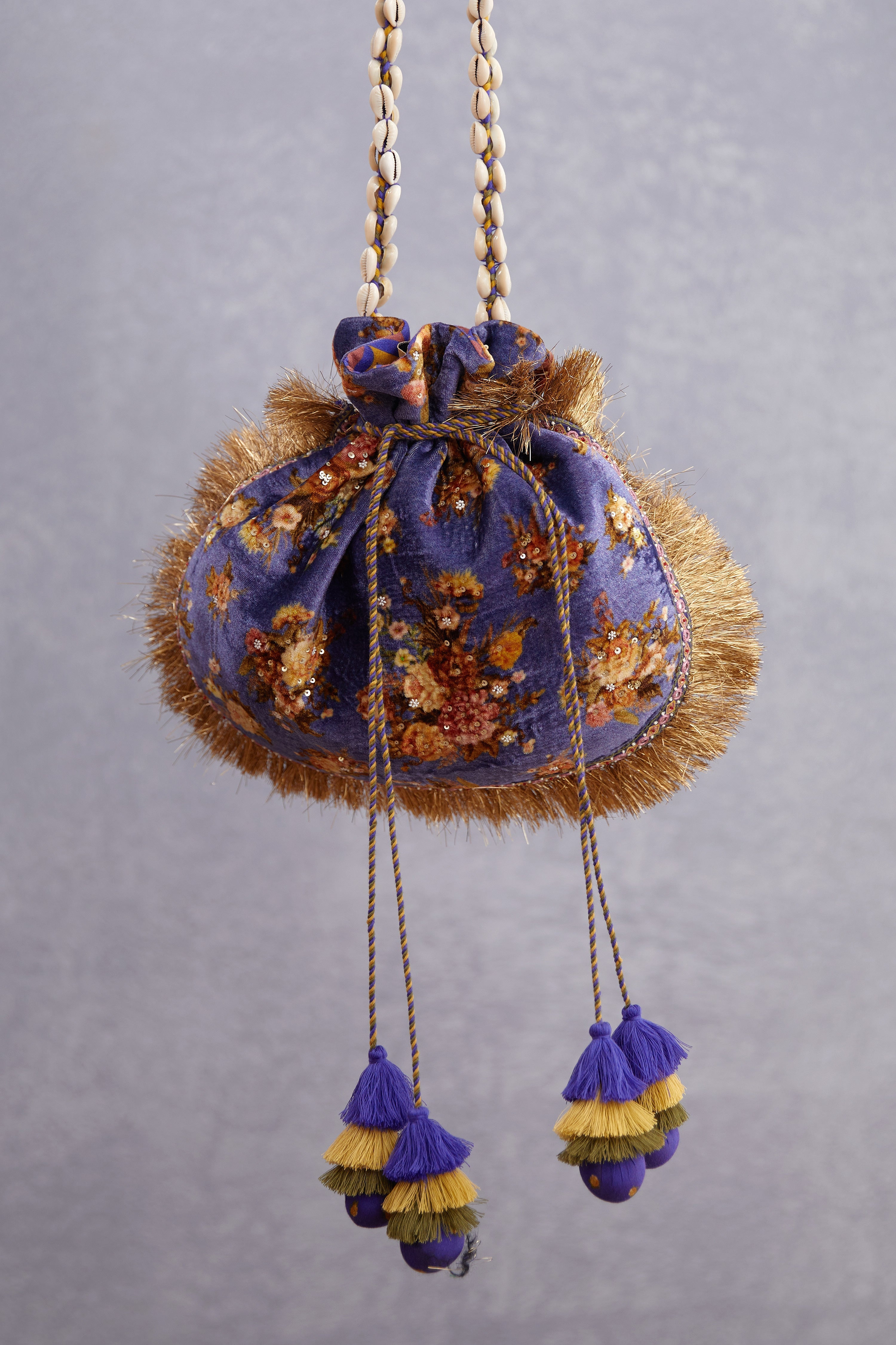 SALE - Jamuni Nilofer Makhmal Potli