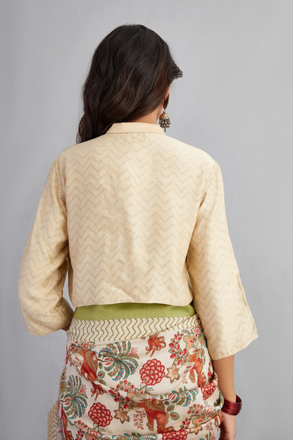 Airawata Ecru Chandani Saree