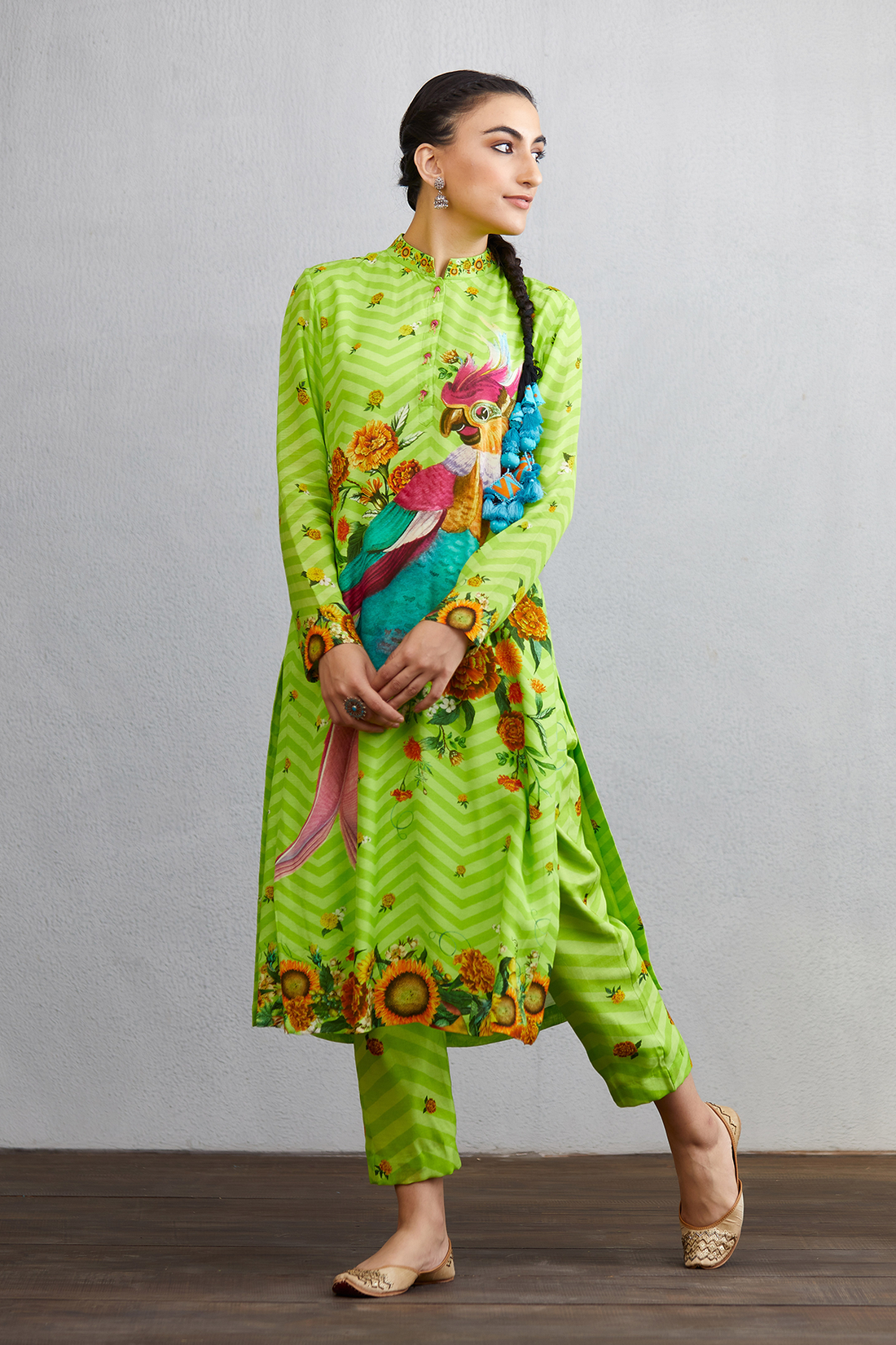 Angoori Hiraman Tota Co-ord Set