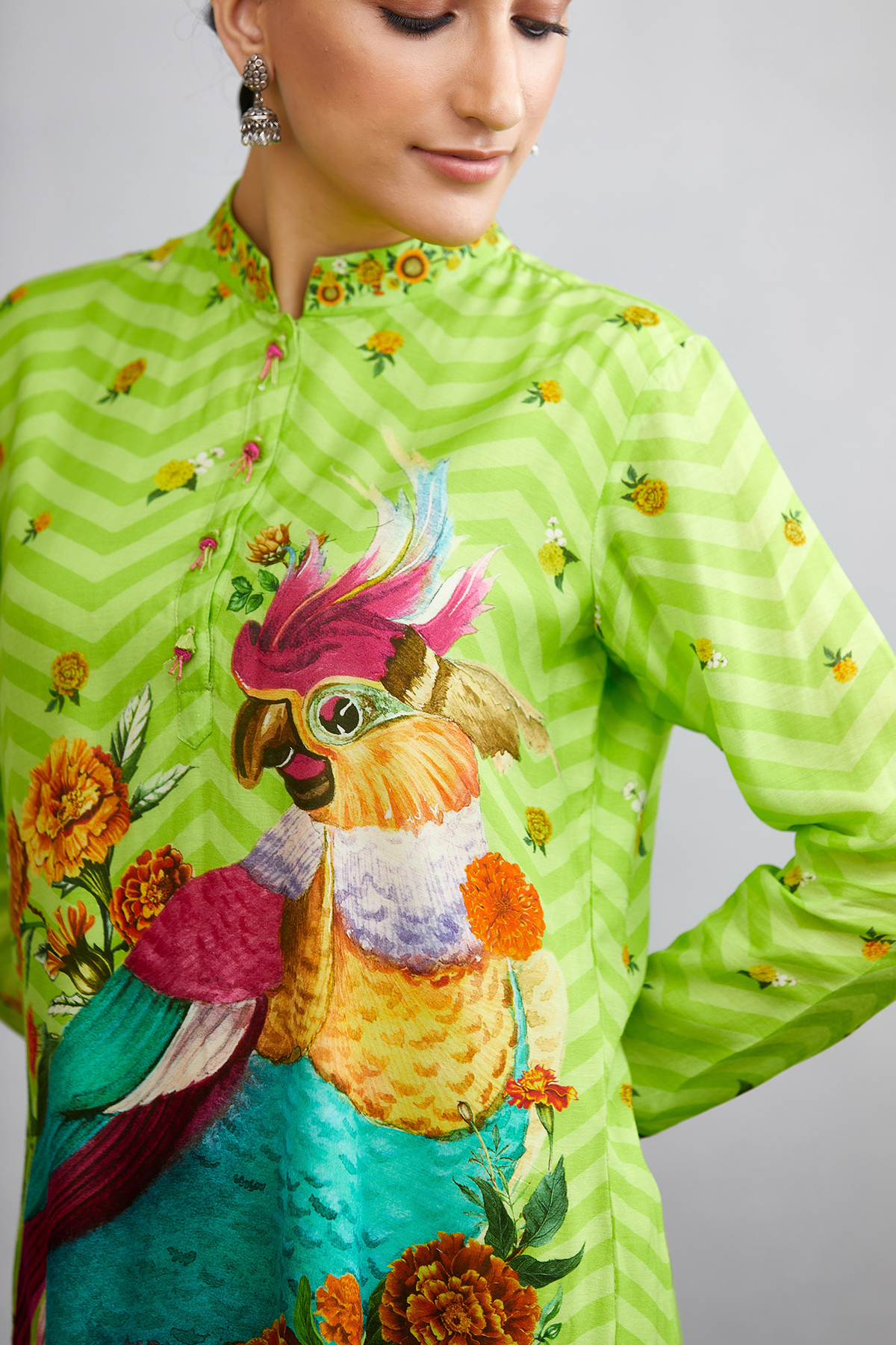 Angoori Hiraman Tota Co-ord Set