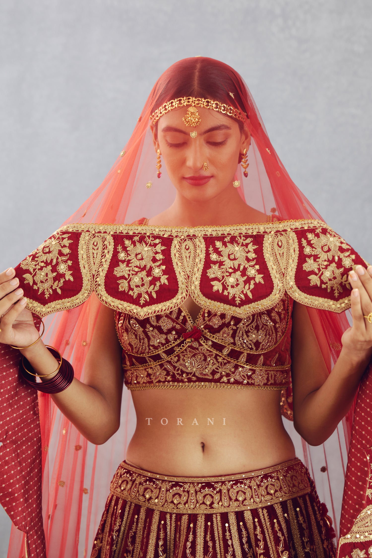 Sindoori Turvi Odhni