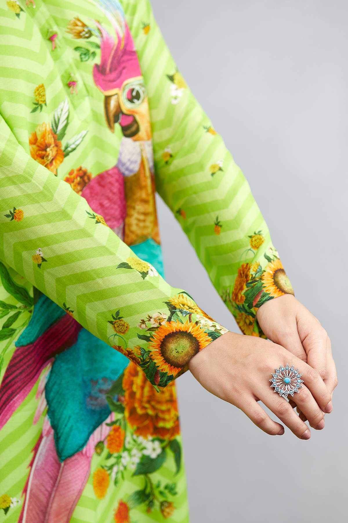 Angoori Hiraman Tota Co-ord Set