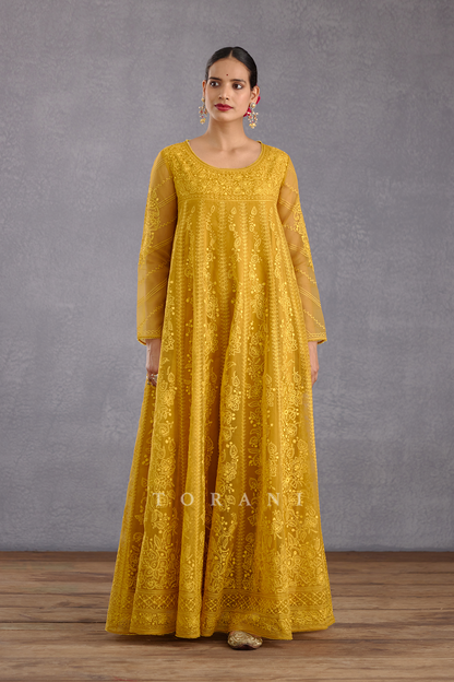 Sunehra Sutlej Anarkali Set