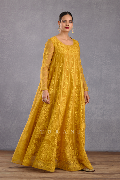 Sunehra Sutlej Anarkali Set