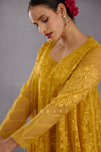 Sunehra Sutlej Anarkali Set