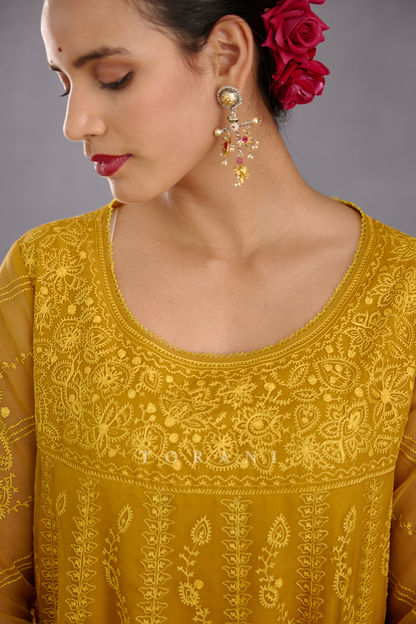 Sunehra Sutlej Anarkali Set