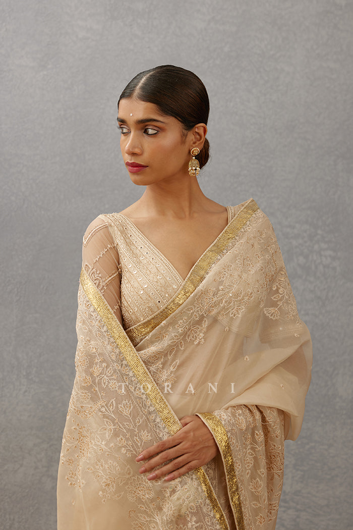 Alia Bhatt in our Mogra Chand Saree Set