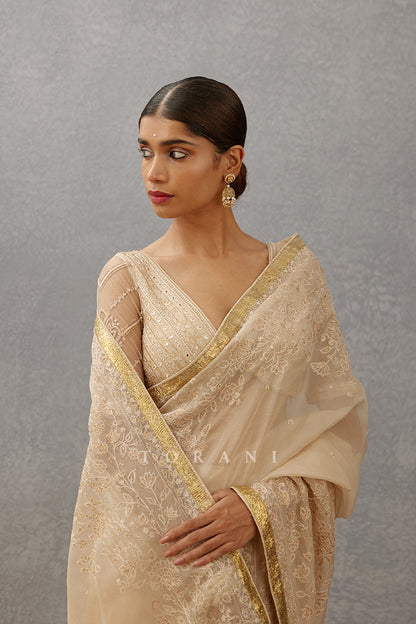 Alia Bhatt in our Mogra Chand Saree Set