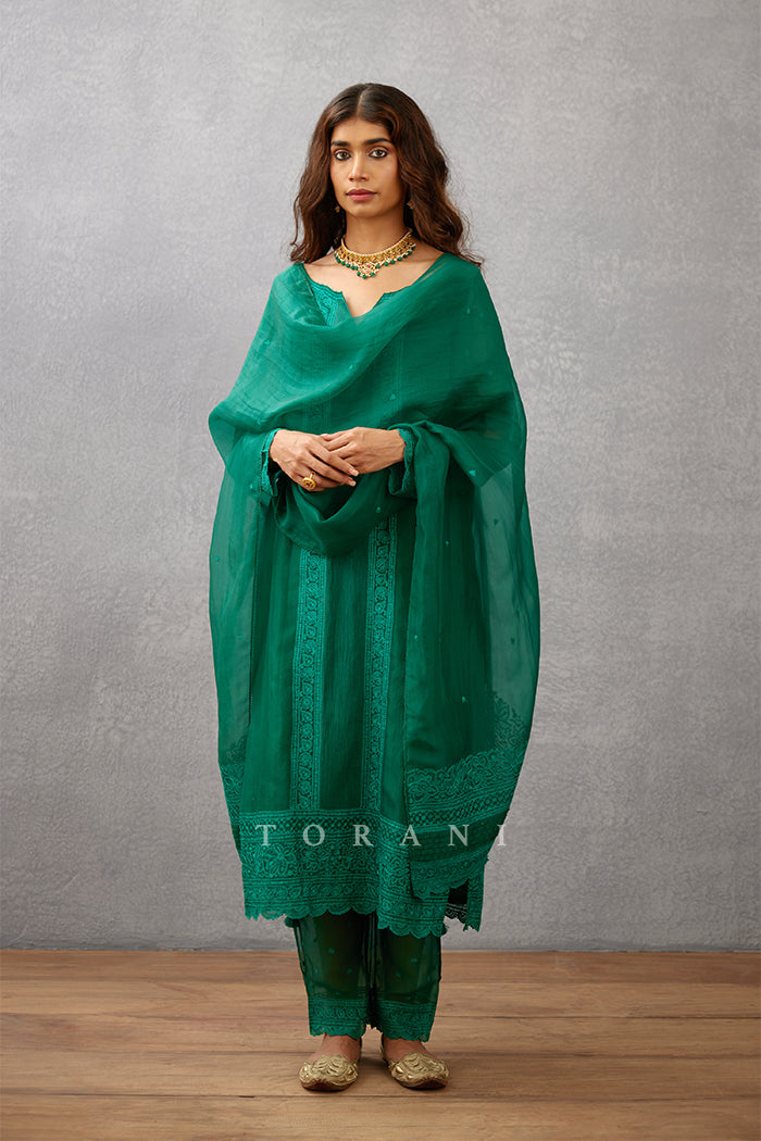 Sabz Abhra Kurta Set