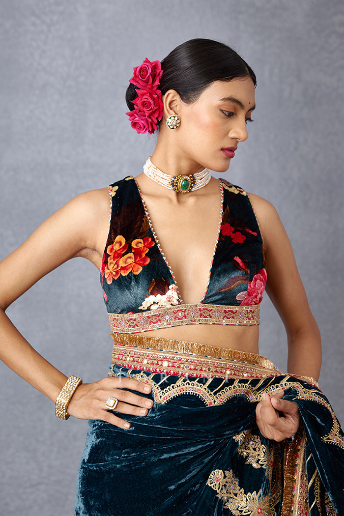 Shabnami Debi Makhmal Blouse