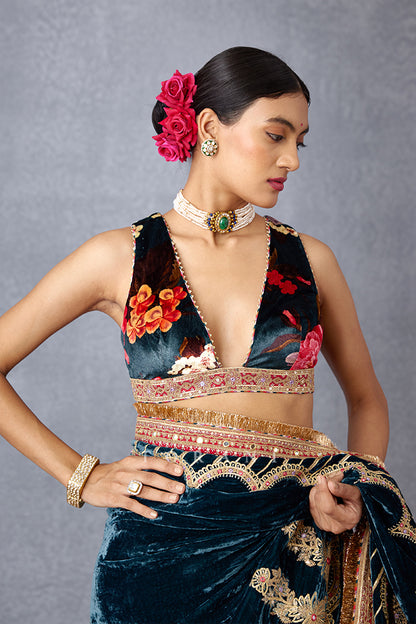 Shabnami Debi Makhmal Blouse