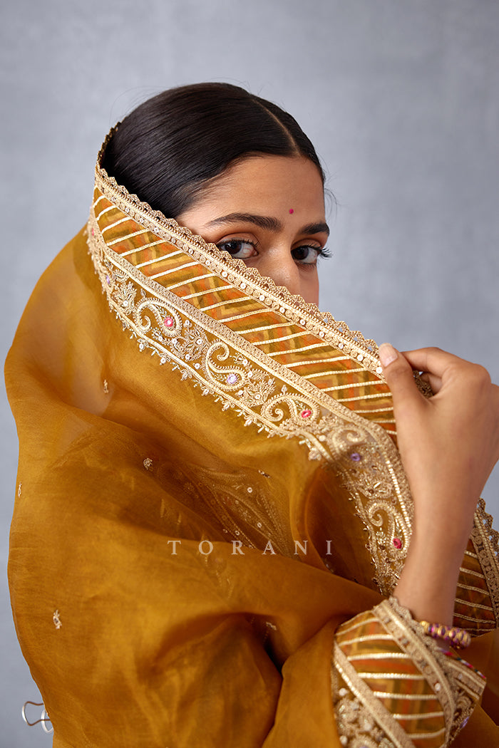 Aftaabi Qurbat Kurta Set by torani