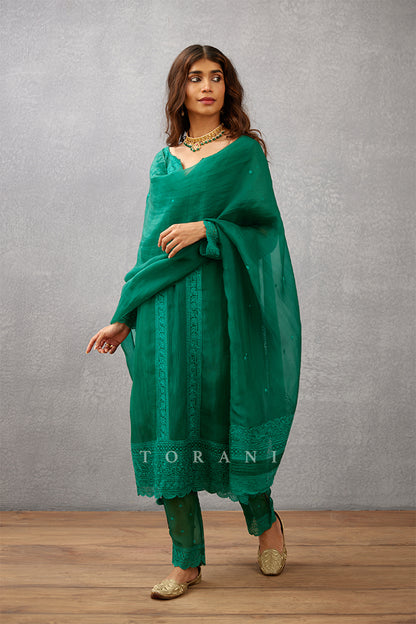 Sabz Abhra Kurta Set