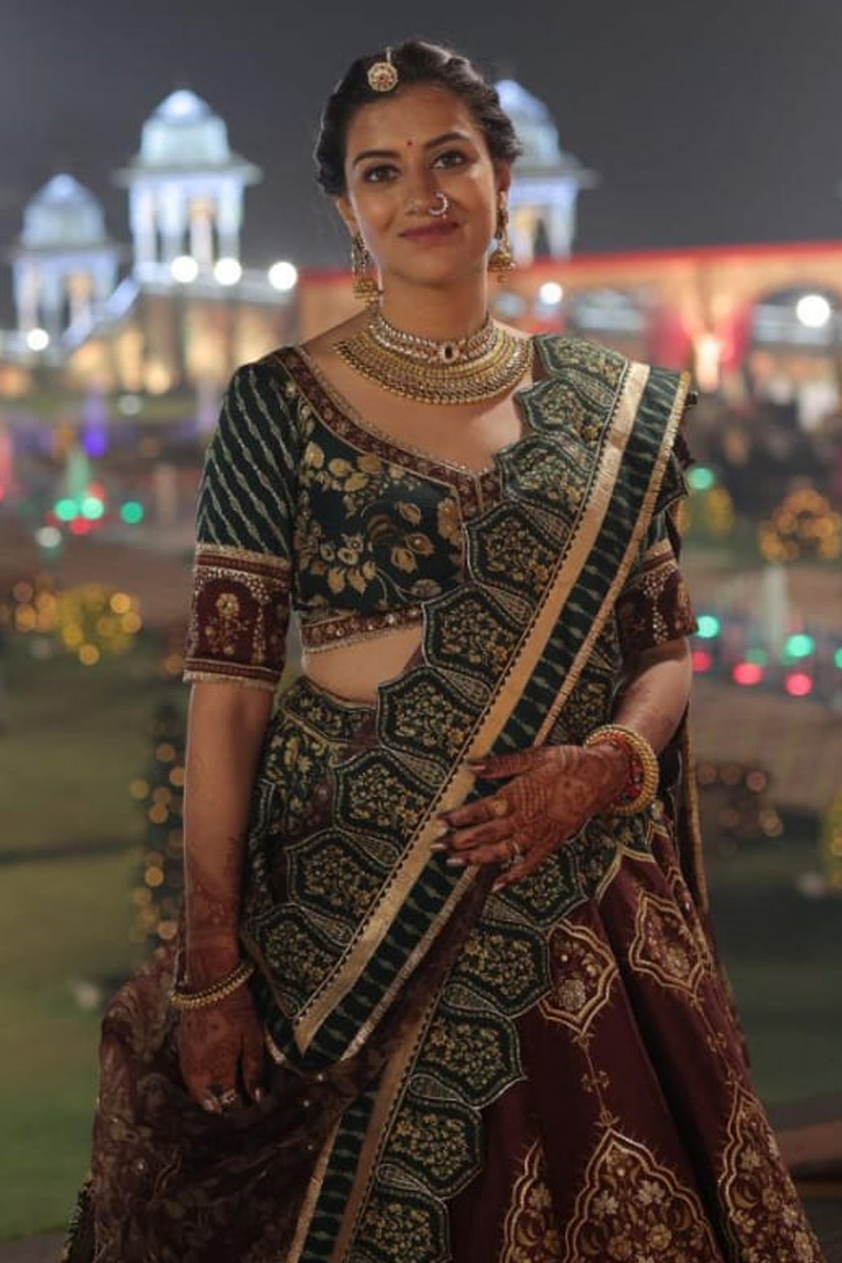 Sneha Kocchar in our Sheesham Mahnaz Lehenga Set