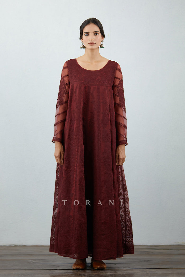 Mahogany Sutlej Anarkali Set