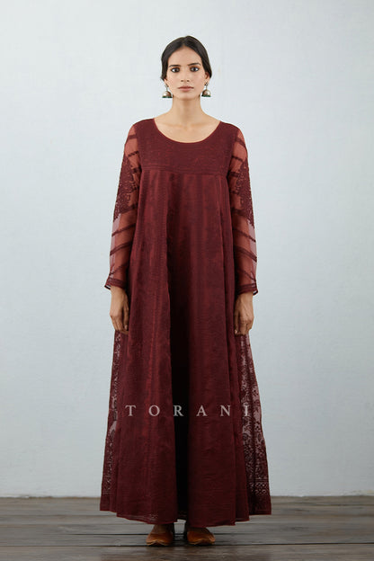 Mahogany Sutlej Anarkali Set