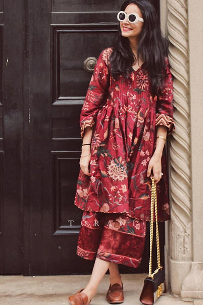 Sam Rana in our Sanobar Nazam Co-ord Set – Torani India