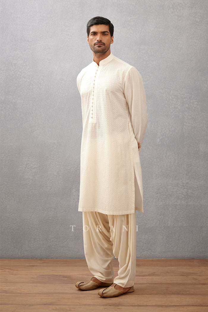Mogra Nazir Kurta Set