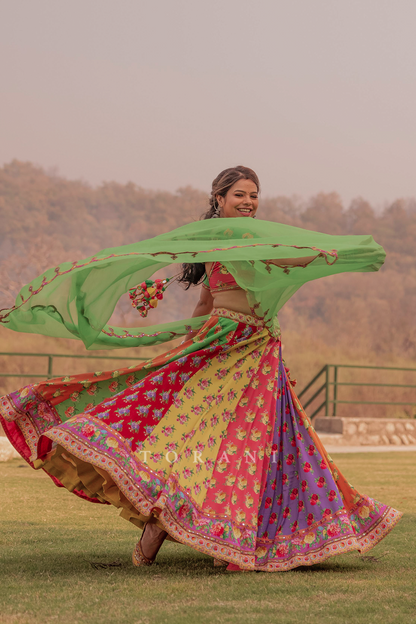 Meghna Sharma in our Satrangi Waheeda Lehenga Set