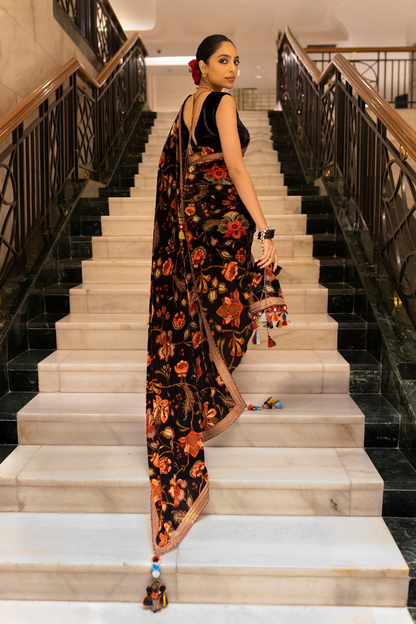 Sobhita Dhulipala in our Nisha Makhmal Pallu Revathi Saree Set