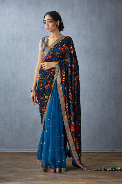 Neelam Makhmal Pallu Revathi Saree