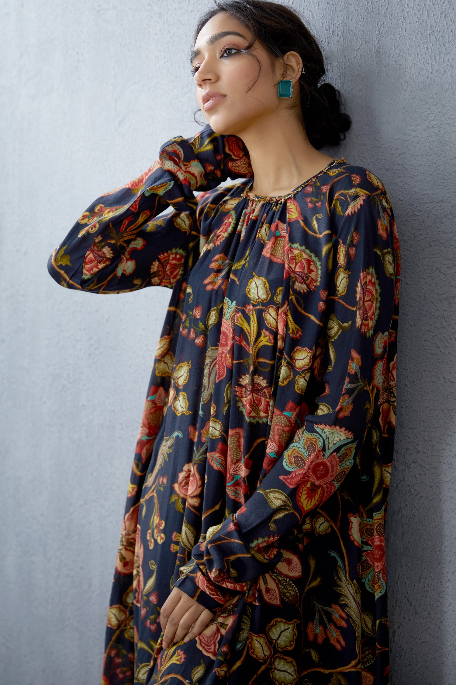 Nisha Jaal Chintz Amrut Maxi Dress