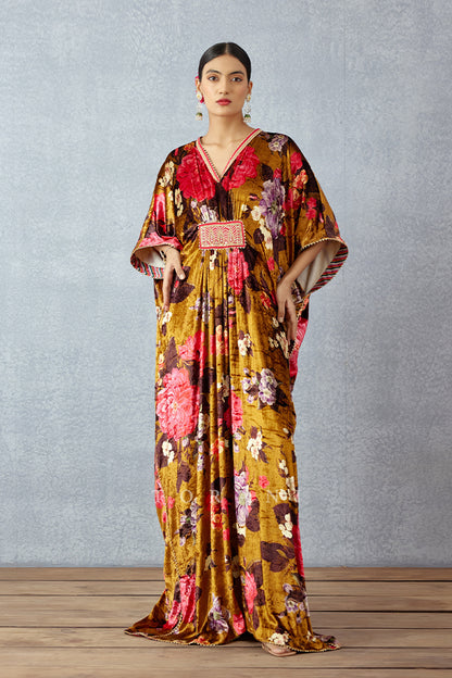 Aftaabi Baruni Makhmal Kaftan