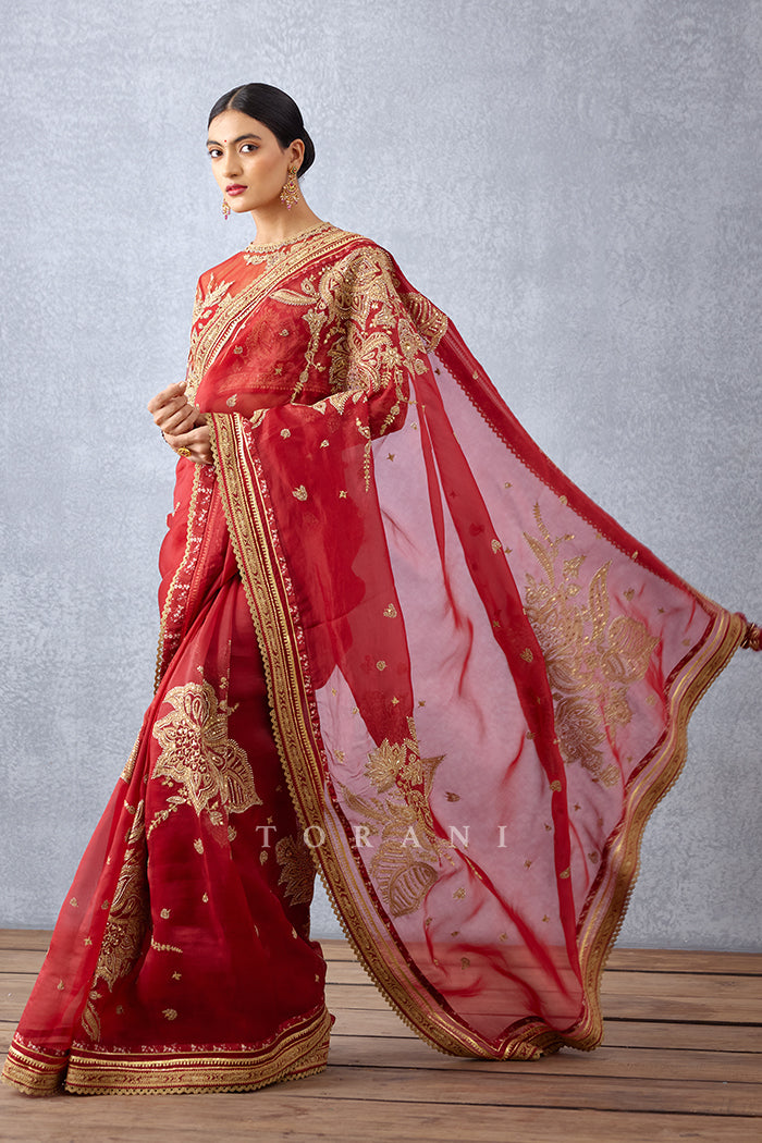 Sindoori Taashi Saree