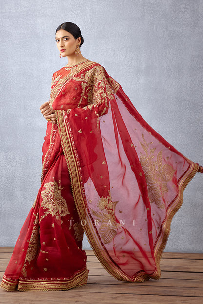 Sindoori Taashi Saree