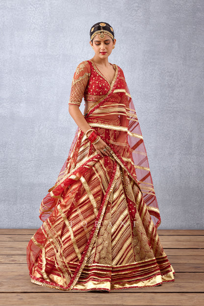 Heavy Bridal Lehenga choli set in Butterfly Net