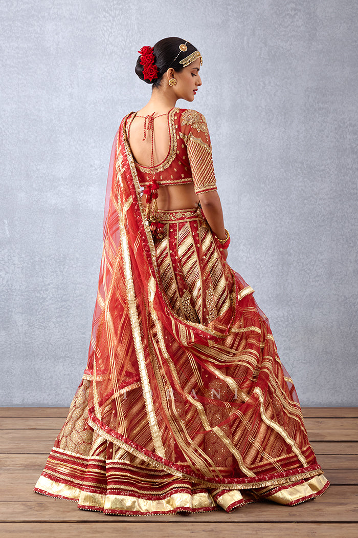 Weddingwear Lehenga set in Butterfly Net