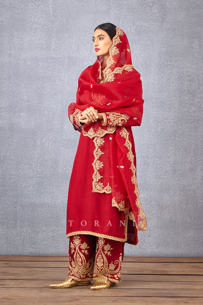 Sindoori Pushti Odhni