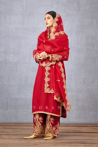 Sindoori Pushti Odhni