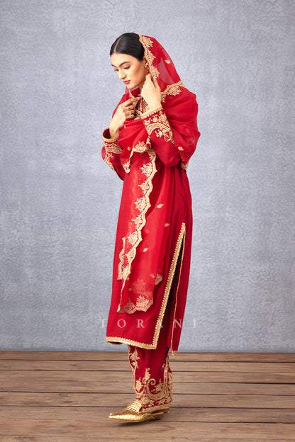 Sindoori Pushti Odhni