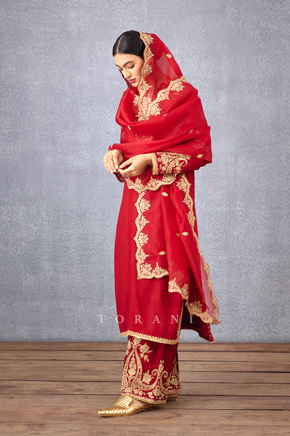 Sindoori Pushti Odhni