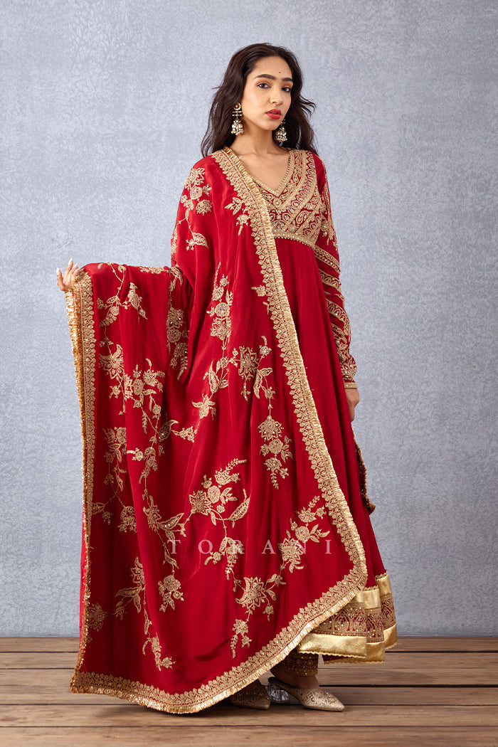 Sindoori Swara Anarkali Set