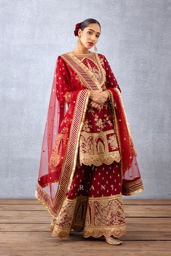 Bridal wear Sharara Set with dupatta