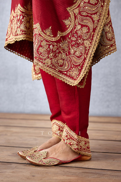 Embroidered Kaftan Set