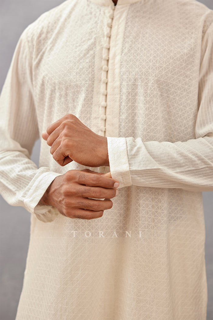 Mogra Nazir Kurta Set