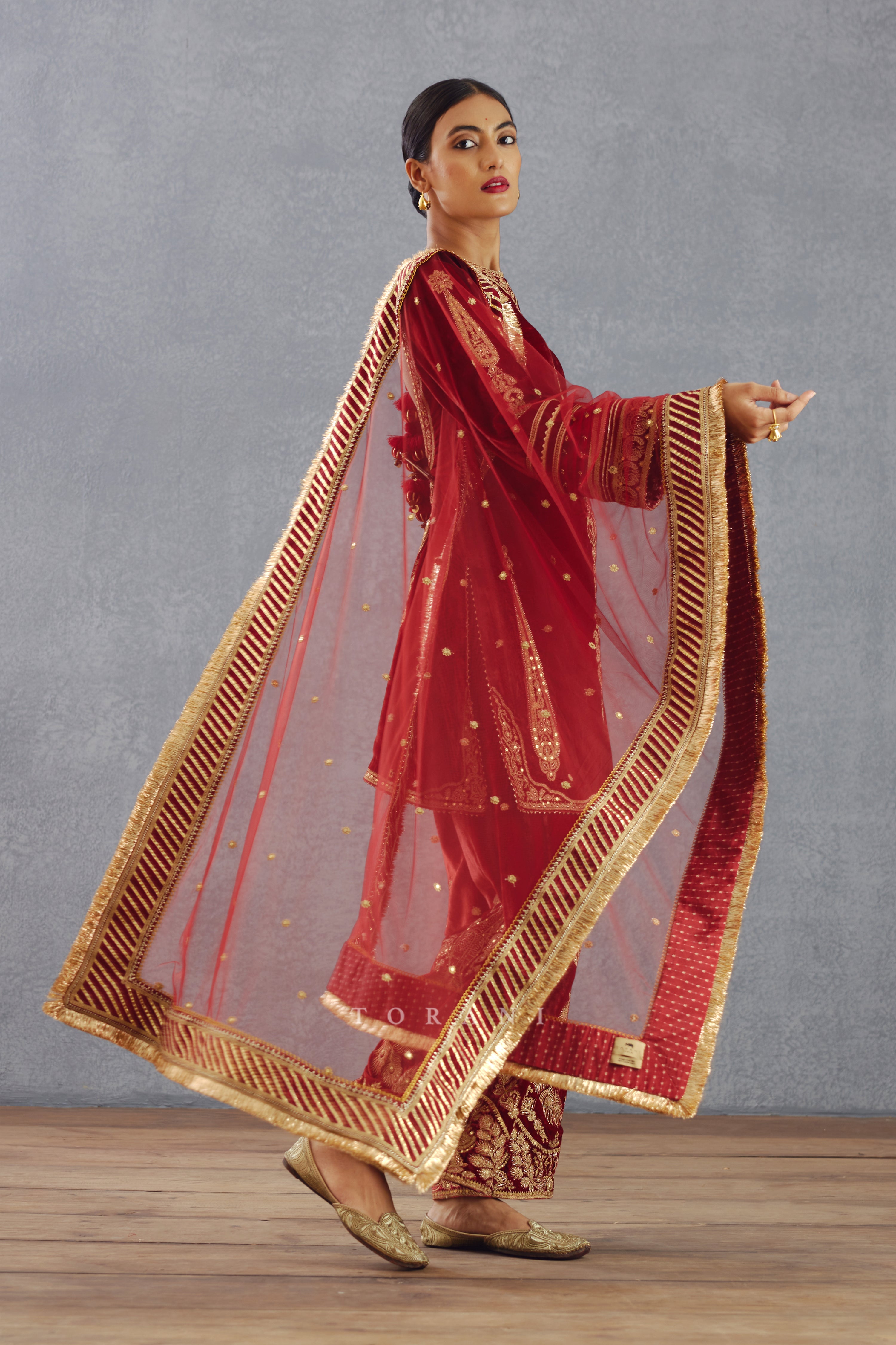 Got Embroidered dupatta in Silk Organza