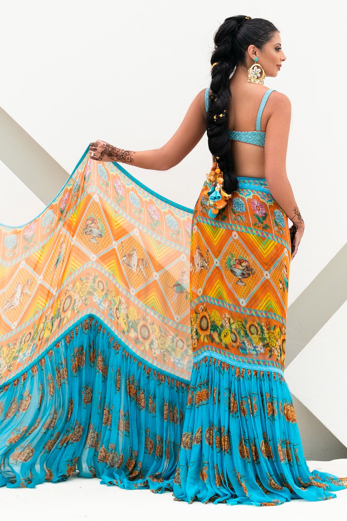 Payal Jain in our Firoza Ikjot Saree Set