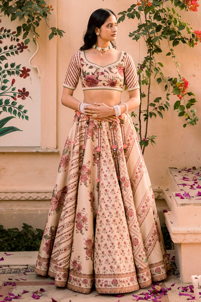 Urvashi Sania Bishnoi In Our Kasturi Waheeda Lehenga Set