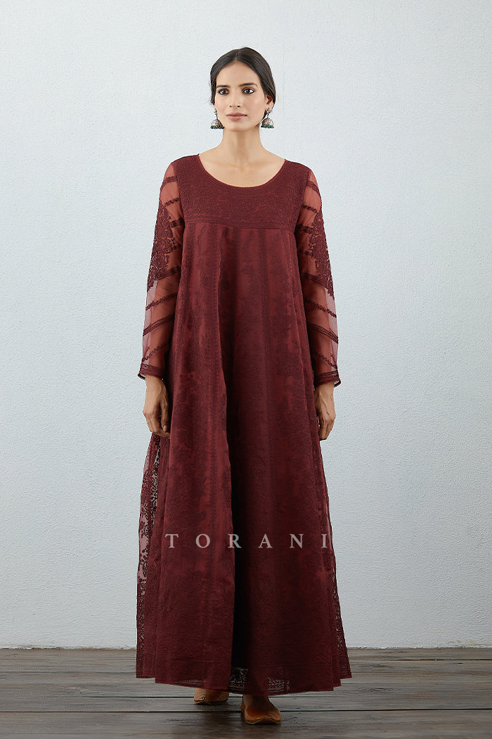 Mahogany Sutlej Anarkali Set