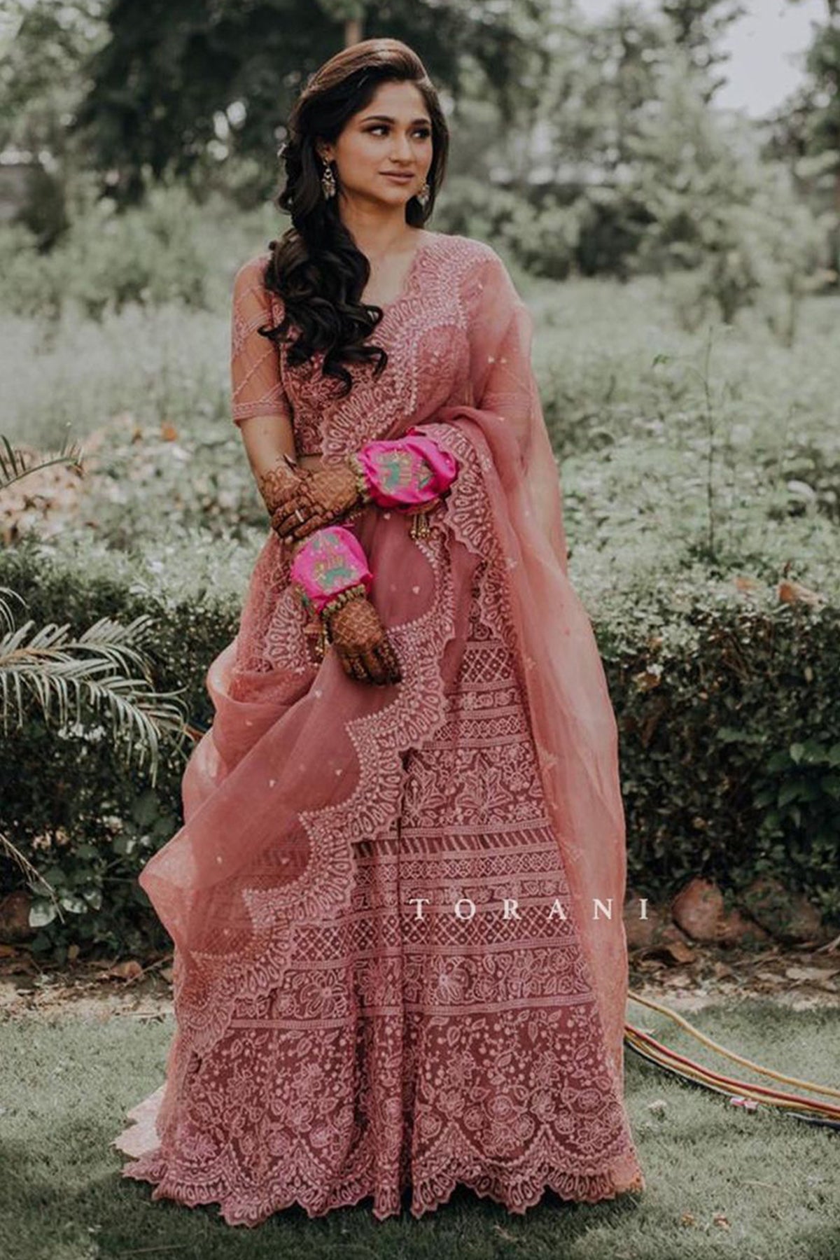 Anjali Kalsi In Our Gulaab Advaita Lehenga Set