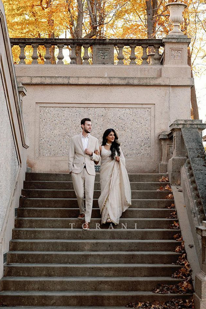 Tamanna Malhotra Mullen in our Mogra Chand Saree Set