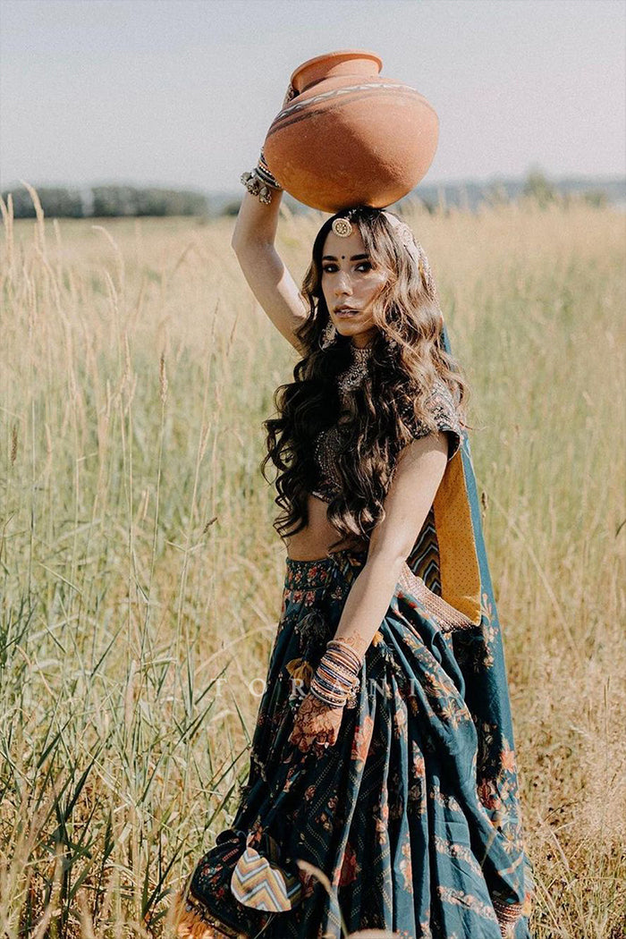 Sharon in our Neelam Nandini Lehenga Set