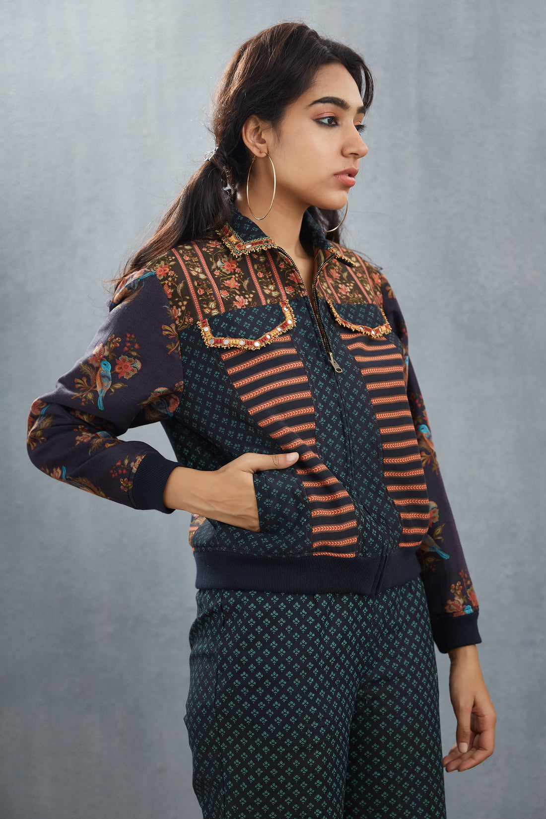 Nisha Sridevi Bomber Jacket