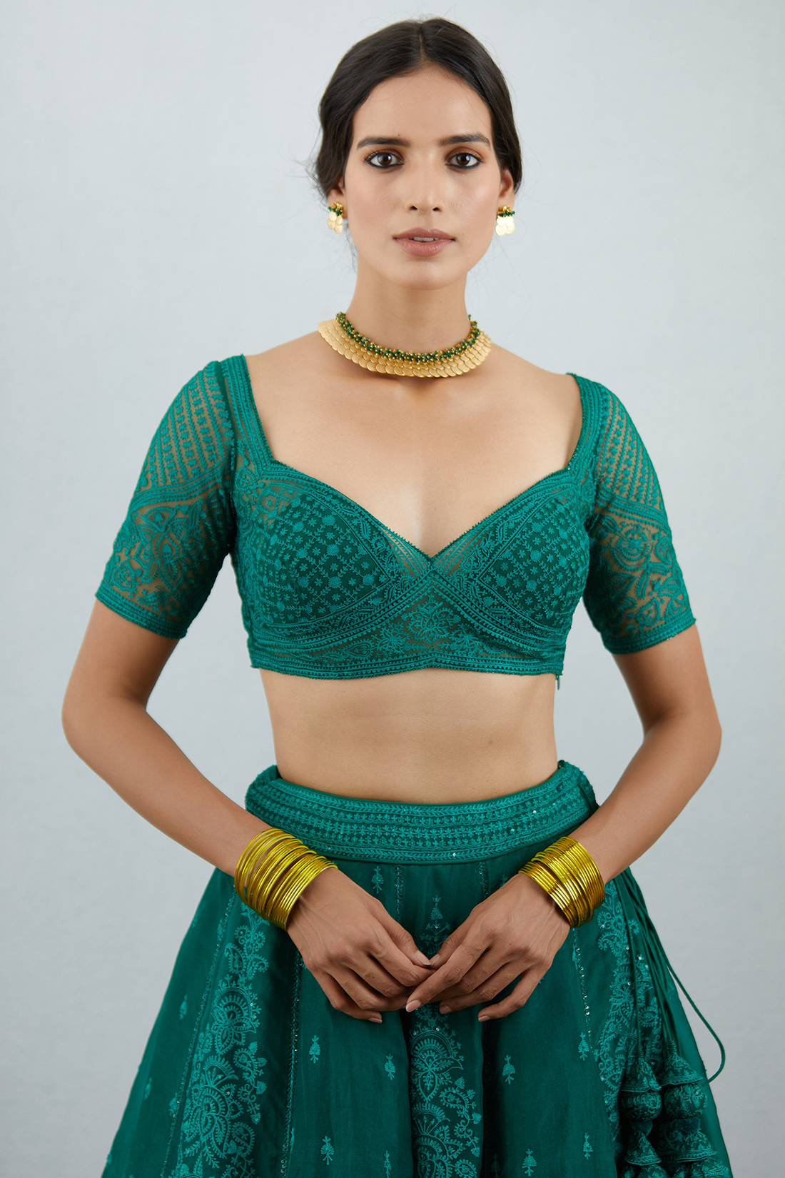 Sabz Mehreen Passa Blouse