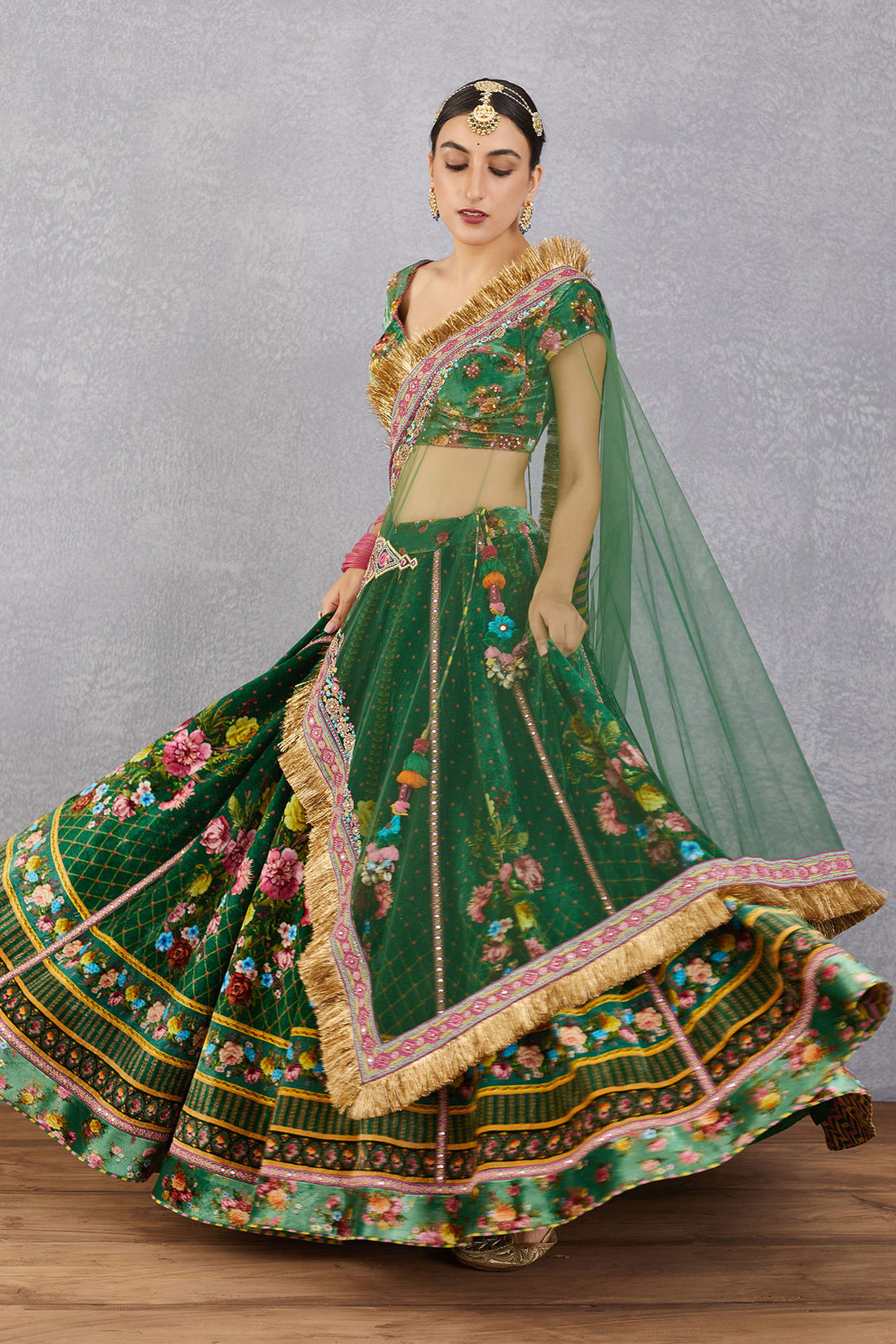 Panna Qurbat Lehenga Set