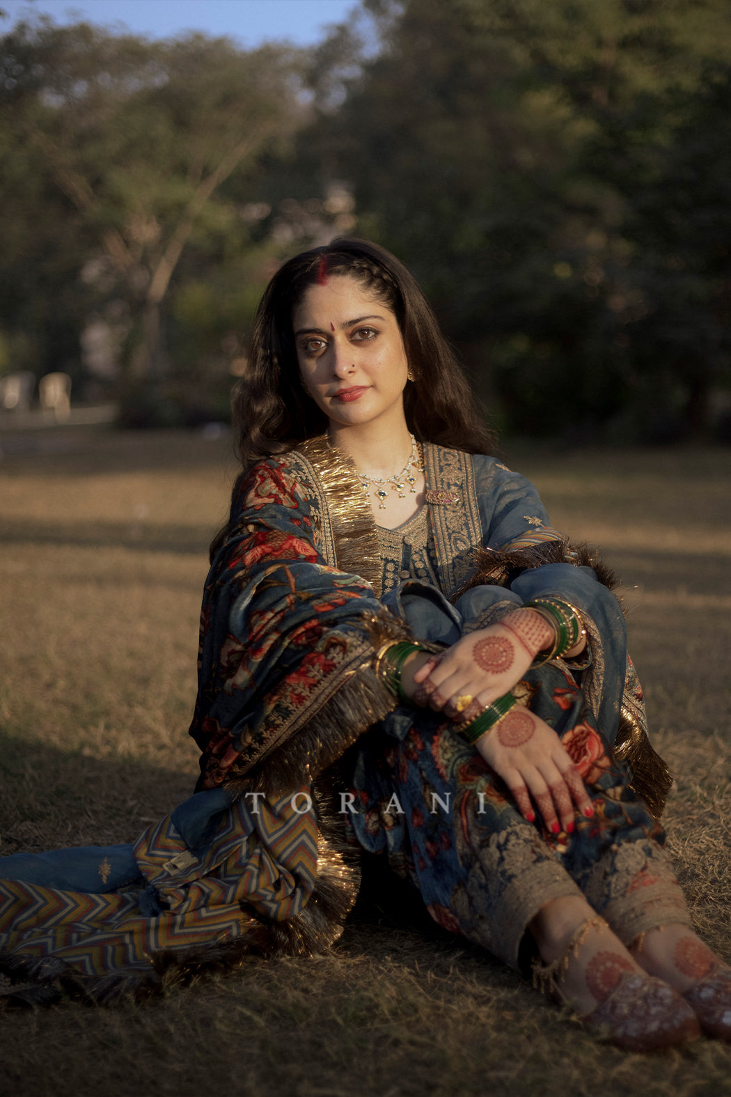 Tanya Maniktala in our Neelam Makhmal Revaa Kurta Set